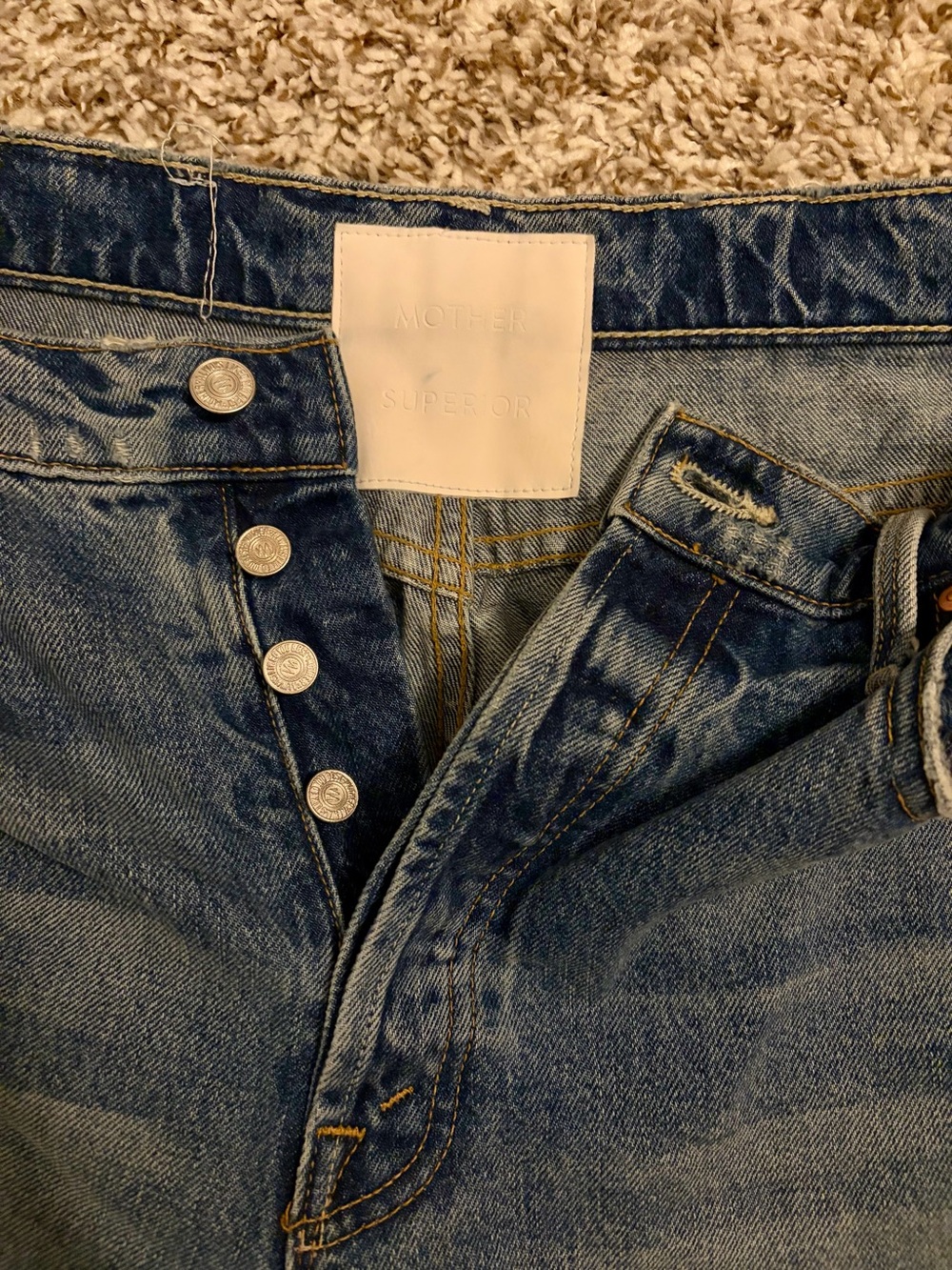 MOTHER SUPERIOR High Waisted Spinner Skimp: A Day In The Life Of Daniel Jeans - Picture 7 of 8